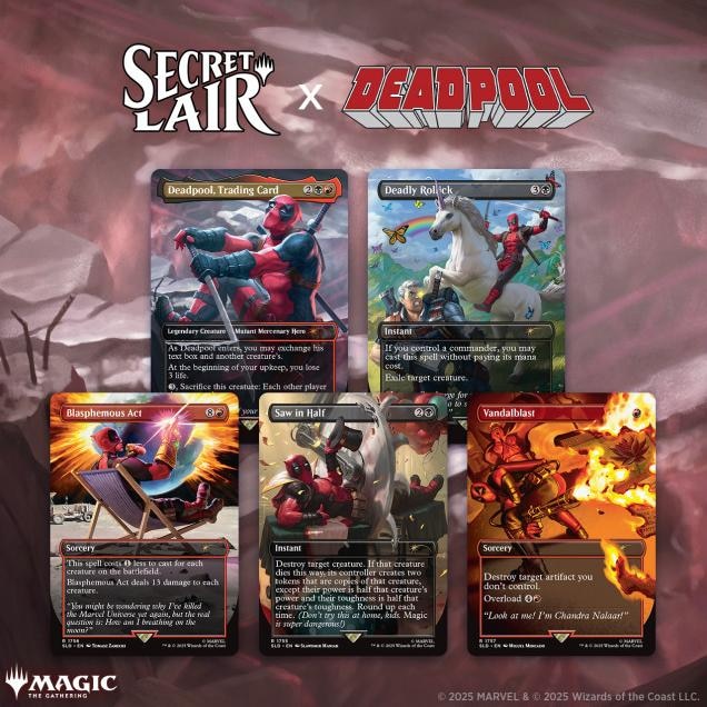Produktbild Magic the Gathering Secret Lair x Marvel's Deadpool (Englisch, Booster Pack)