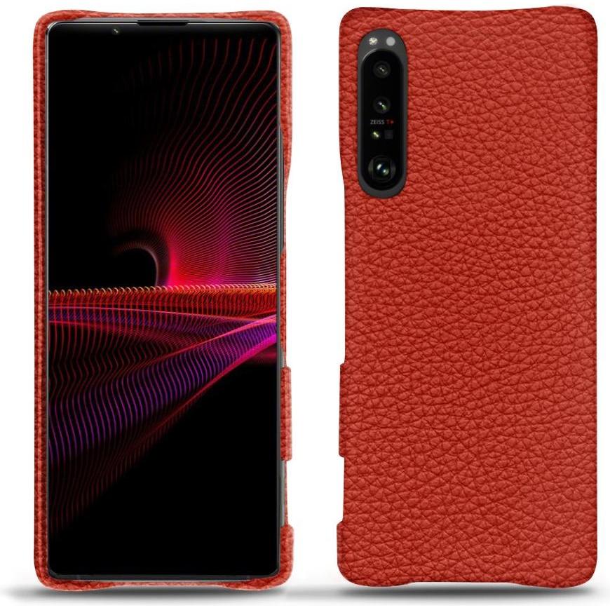 Noreve Lederschutzhülle (Sony Xperia 1 III), Smartphone Hülle, Orange