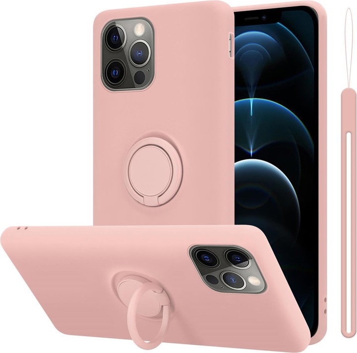 Actual product image Cadorabo TPU Liquid Ring Silicone Case Cover (Apple iPhone 13 Pro)