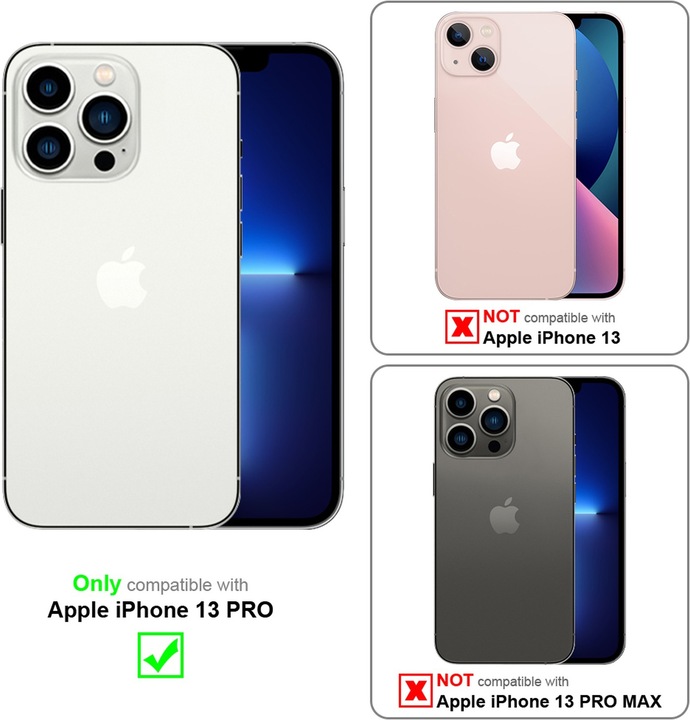 Produktbild Cadorabo TPU Liquid Ring Silicone Case Hülle (Apple iPhone 13 Pro)