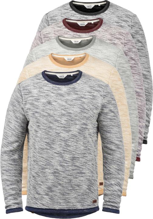 Immagine prodotto Solid Flocks Felpa Maglione Pullover Da Uomo Con Girocollo In Cotone 100% (3XL)