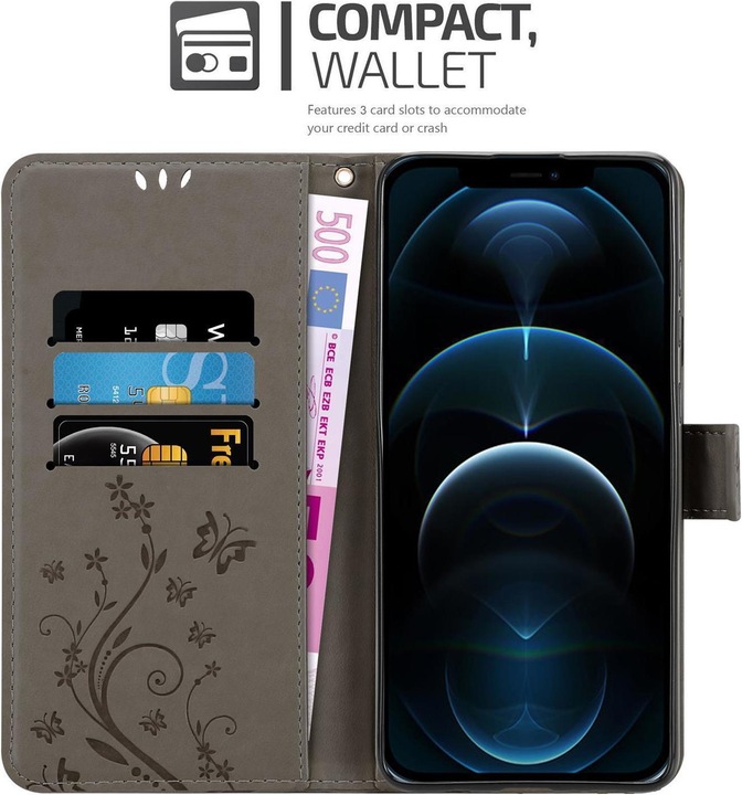 Actual product image Cadorabo Flower Book cover (Apple iPhone 13 Pro)