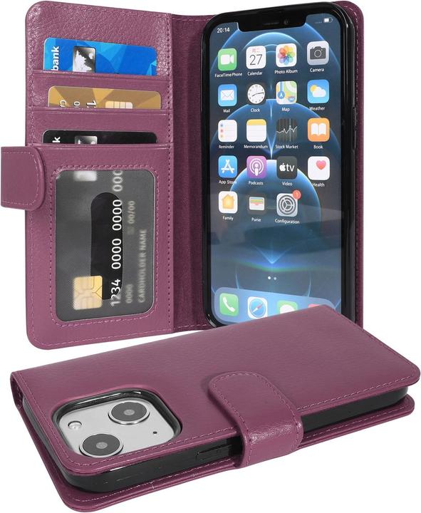 Produktbild Cadorabo 3 Kartenfächer Hülle (Apple iPhone 13 mini)