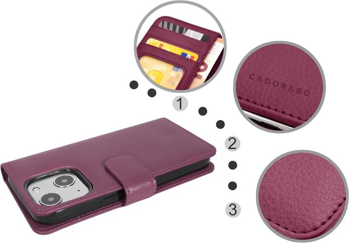 Produktbild Cadorabo 3 Kartenfächer Hülle (Apple iPhone 13 mini)