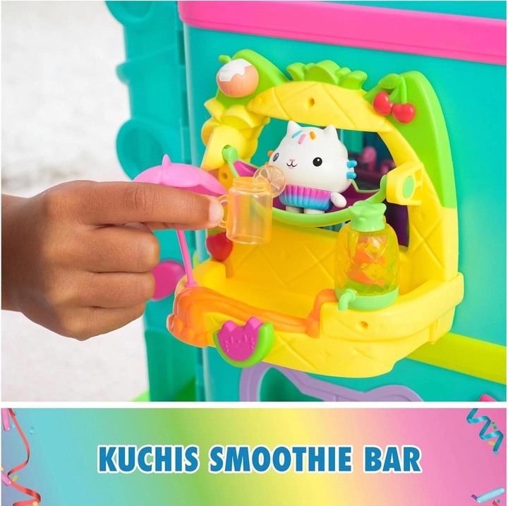 Actual product image Gabby's Dollhouse - Kuchi's Juice Bar Balcony Playset