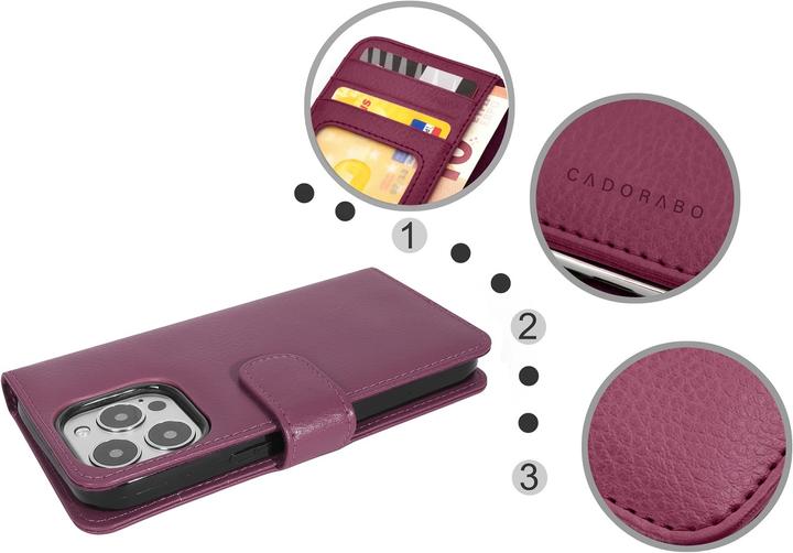 Produktbild Cadorabo 3 Kartenfächer Hülle (Apple iPhone 13 Pro)