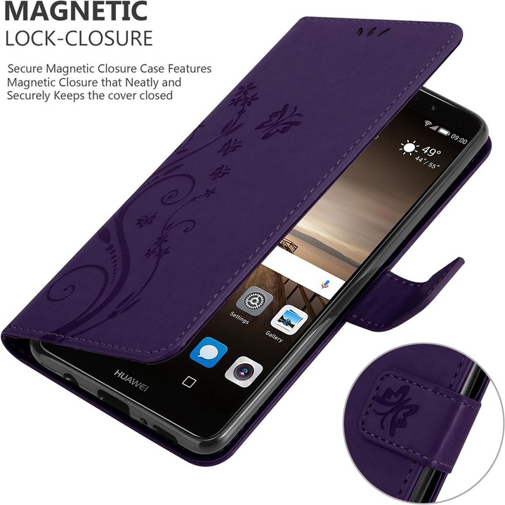 Actual product image Cadorabo Flower Book cover (Mate 9)