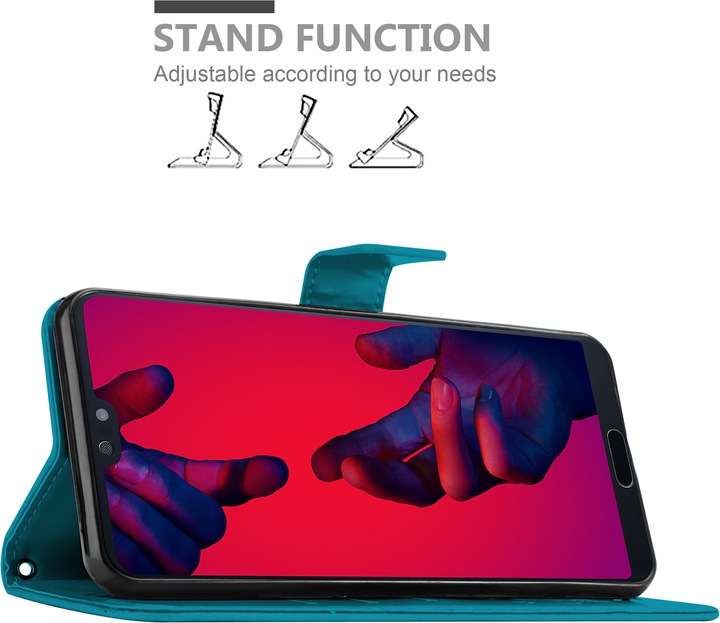 Actual product image Cadorabo Flower Book cover (Huawei P20 Pro, Huawei P20 Plus)