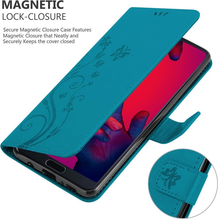 Actual product image Cadorabo Flower Book cover (Huawei P20 Pro, Huawei P20 Plus)
