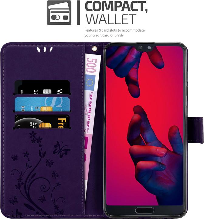 Immagine prodotto Cadorabo Copertina del libro a fiori (Huawei P20 Plus, Huawei P20 Pro)