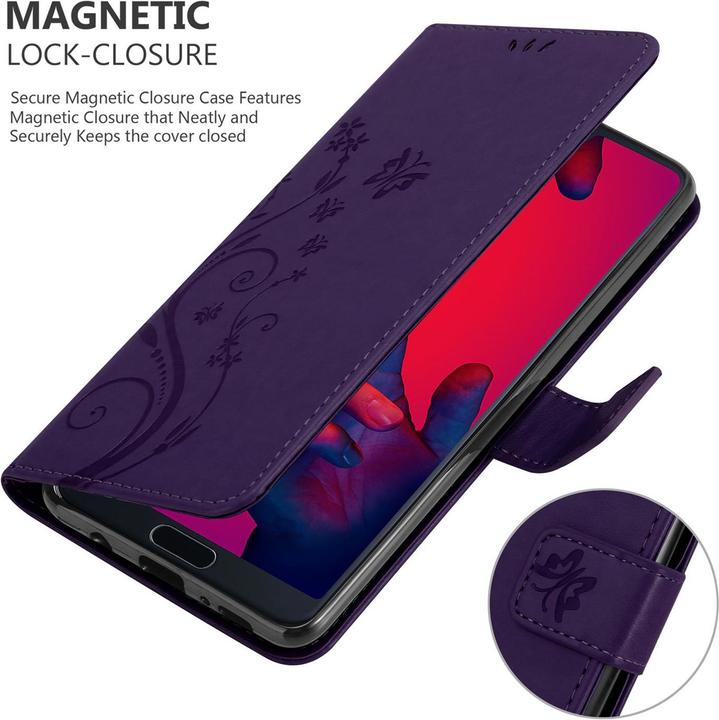 Immagine prodotto Cadorabo Copertina del libro a fiori (Huawei P20 Plus, Huawei P20 Pro)