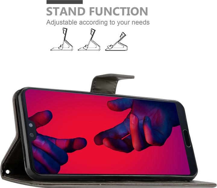 Immagine prodotto Cadorabo Copertina del libro a fiori (Huawei P20 Plus, Huawei P20 Pro)