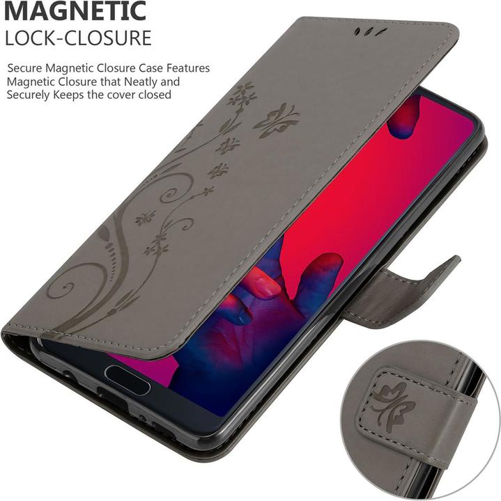 Immagine prodotto Cadorabo Copertina del libro a fiori (Huawei P20 Plus, Huawei P20 Pro)