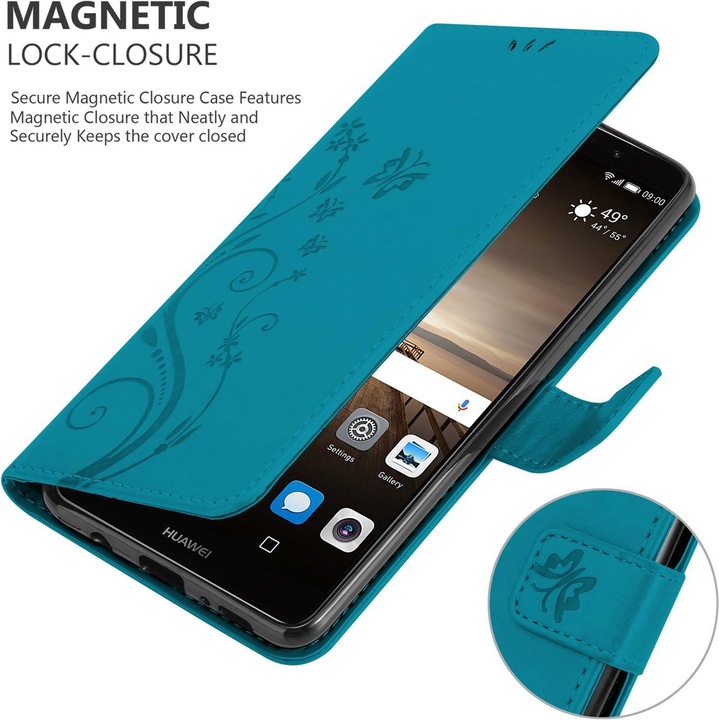Actual product image Cadorabo Flower Book cover (Mate 9)