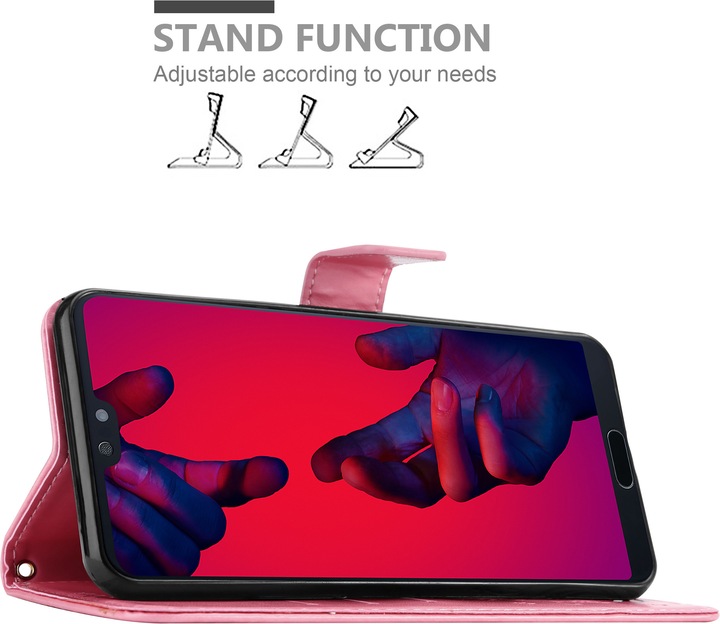 Actual product image Cadorabo Flower Book cover (Huawei P20 Plus, Huawei P20 Pro)