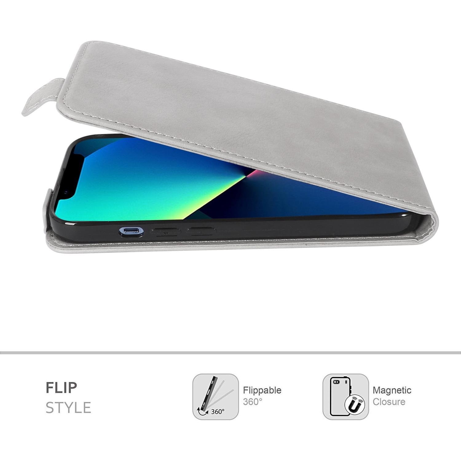 Thumbnail - Cadorabo Flip Glatt Hülle (Apple iPhone 13 mini), Smartphone Hülle, Grau