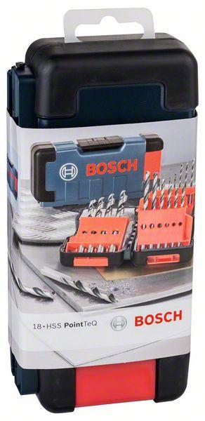 Produktbild Bosch Professional Zubehör HSS-Spiralbohrer-Set, PointTeQ, 18-tlg., ToughBox, 1–10 mm (1 mm, 1.5 mm, 2 mm, 2.5 mm, 3 mm, 3.5 mm, 4 mm, 4.5 mm, 5 mm, 5.5 mm, 6 mm, 7 mm, 8 mm, 9 mm, 10 mm)