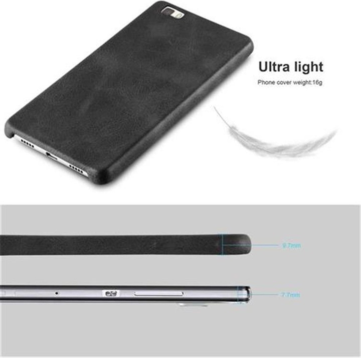 Image du produit Cadorabo Couverture rigide en similicuir avec structure (Huawei P8 Lite)