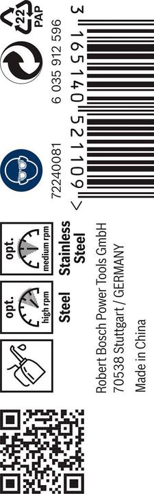Produktbild Bosch Professional Zubehör PRO Stainless Steel HSS-Co Spiralbohrer, 2 x 30 x 57 mm (2.5 mm)