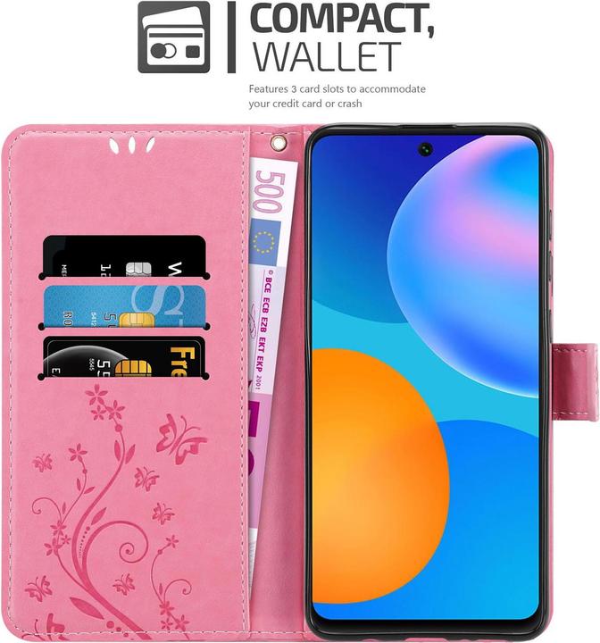 Produktbild Cadorabo Flower Book Hülle (Huawei P Smart (2021))