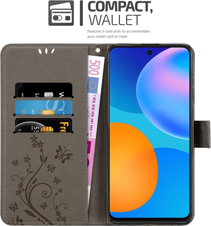 Actual product image Cadorabo Flower Book cover (Huawei P Smart (2021))