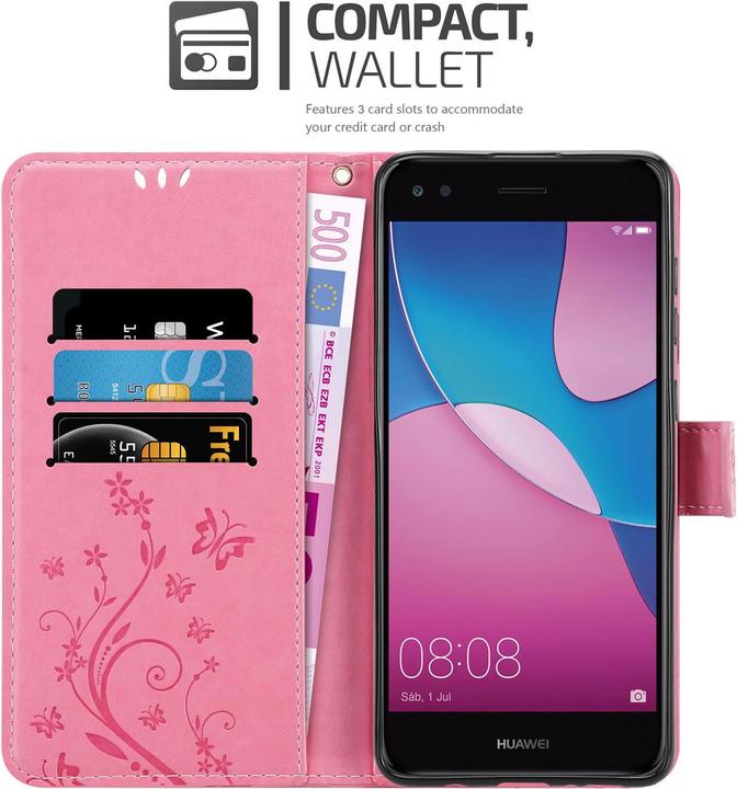 Produktbild Cadorabo Flower Book Hülle (Huawei Y6 Pro (2017))