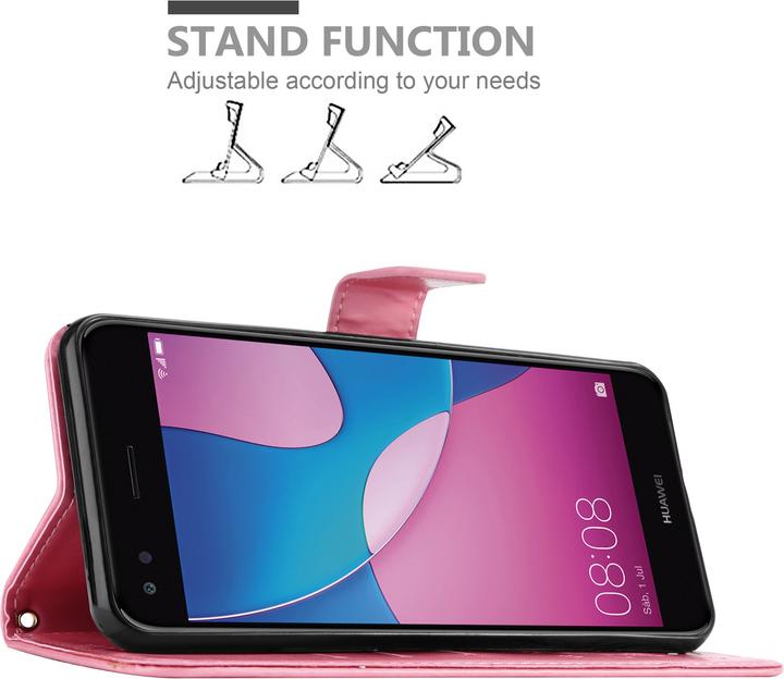 Produktbild Cadorabo Flower Book Hülle (Huawei Y6 Pro (2017))