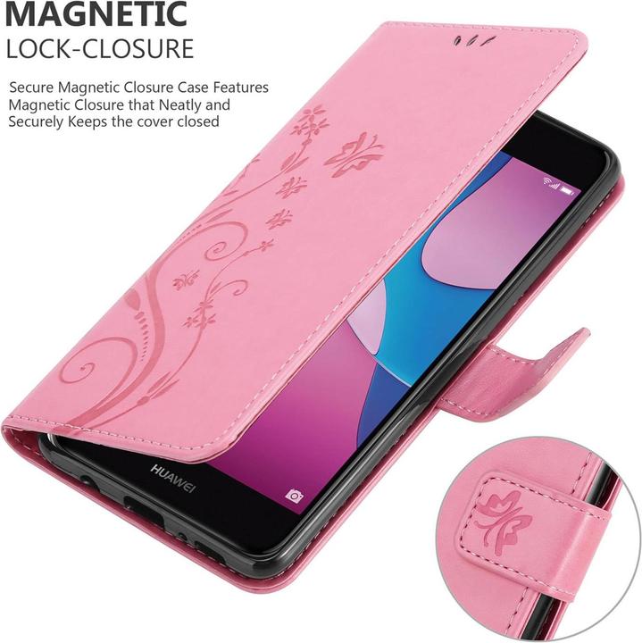 Produktbild Cadorabo Flower Book Hülle (Huawei Y6 Pro (2017))