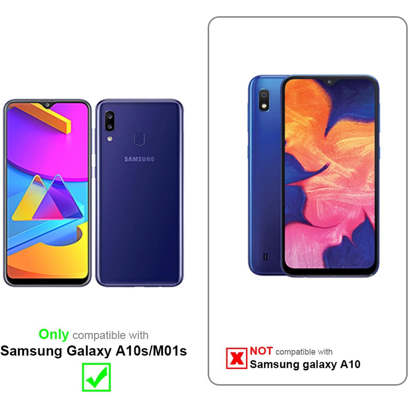 Thumbnail - Cadorabo X-Wallet Kunstlederkombi Hülle (Samsung Galaxy A10s), Smartphone Hülle, Blau