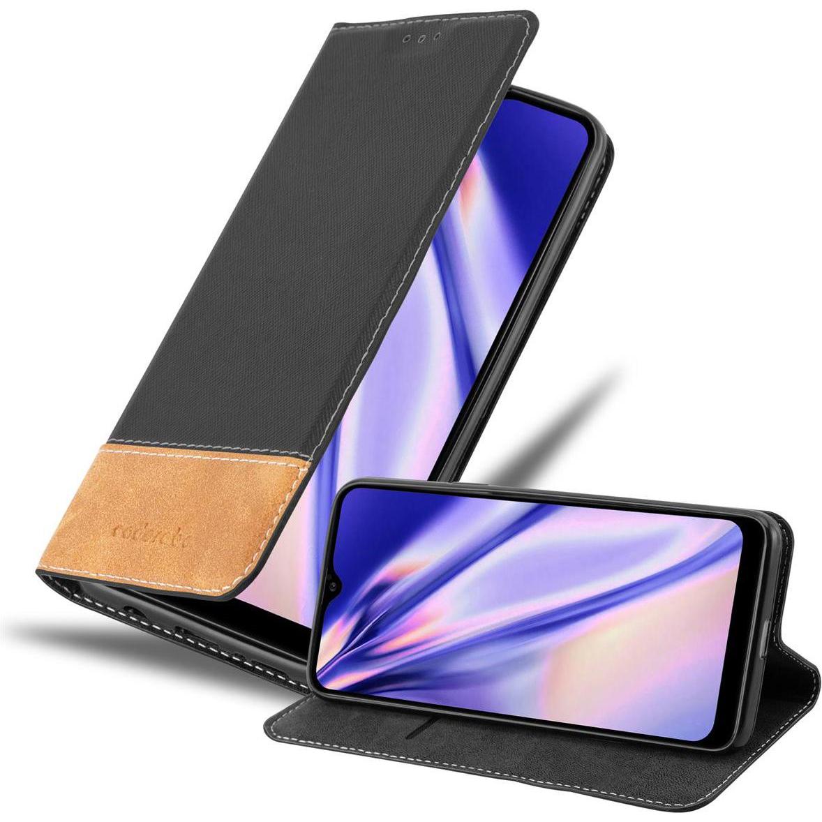 Cadorabo X-Wallet Kunstlederkombi Hülle (Samsung Galaxy A10s), Smartphone Hülle, Schwarz