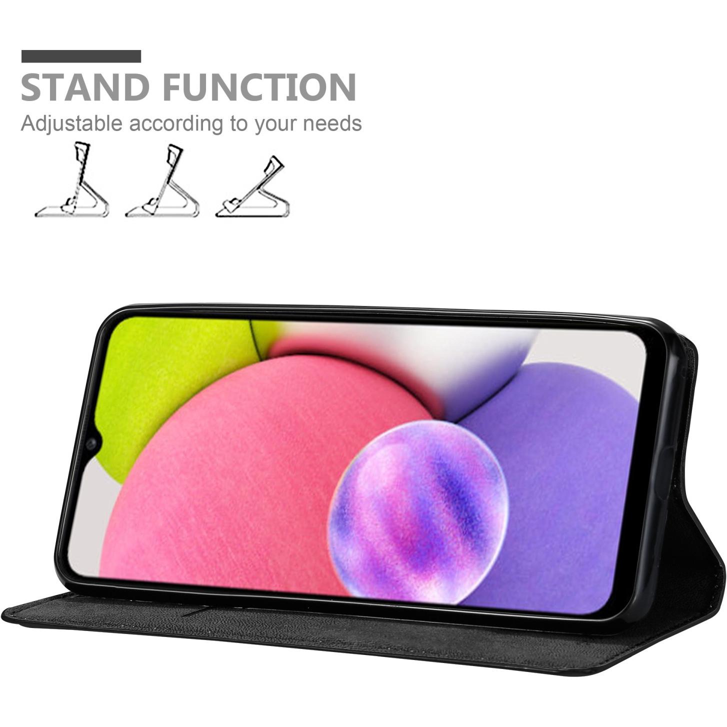 Thumbnail - Cadorabo Book Invis. Magnet Hülle (Samsung Galaxy A03s), Smartphone Hülle, Schwarz