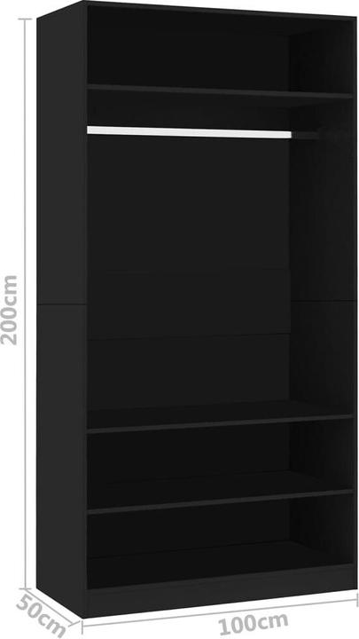 Actual product image vidaXL Cam (100 x 50 x 200 cm)