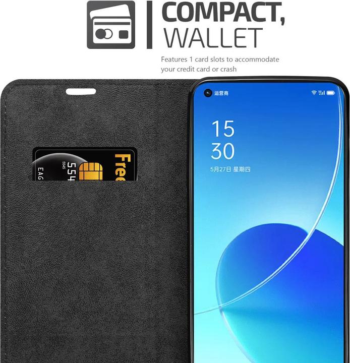 Actual product image Cadorabo Book Invis. Magnet sleeve (Oppo Reno 6 5G)