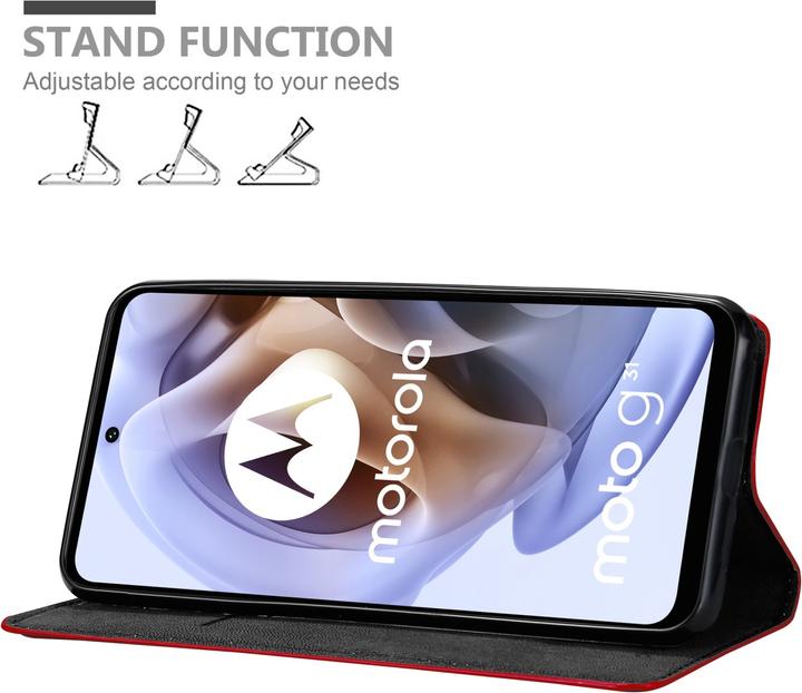 Productafbeelding Cadorabo Boek Invis. Magnetisch deksel (Motorola Moto G31, Motorola Moto G41)