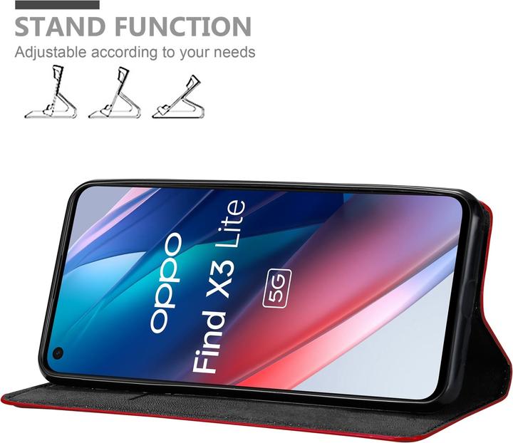 Productafbeelding Cadorabo Boek Invis. Magnetisch deksel (Oppo Find X3 Lite)