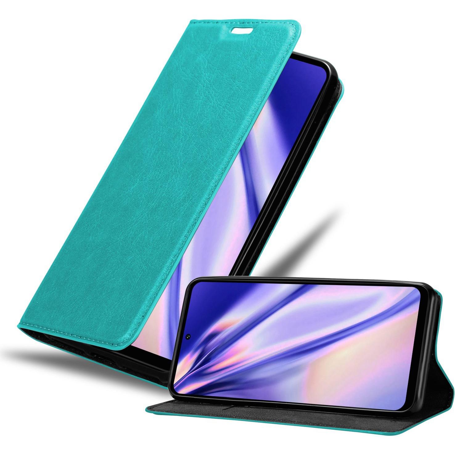Cadorabo Book Invis. Magnet Hülle (Motorola Moto G31, Motorola Moto G41), Smartphone Hülle, Türkis