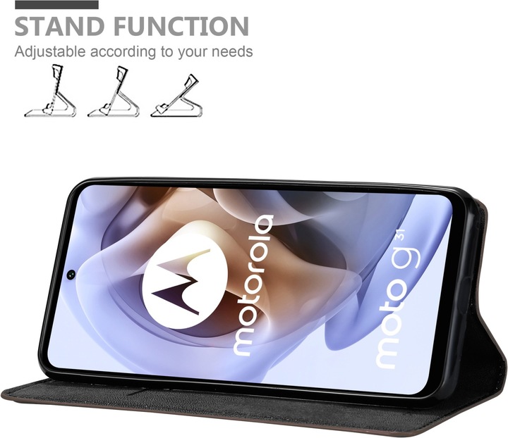 Produktbild Cadorabo Book Invis. Magnet Hülle (Motorola Moto G41, Motorola Moto G31)