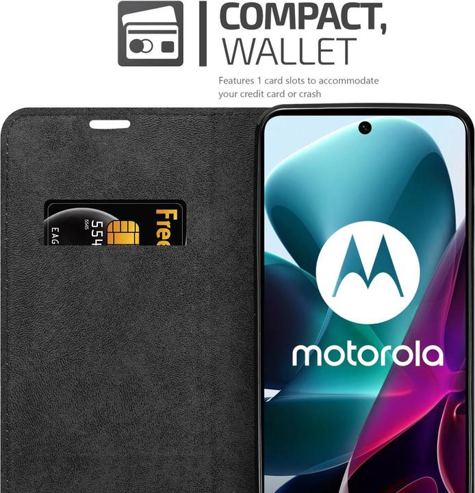 Actual product image Cadorabo Book Invis. Magnet sleeve (Motorola Moto G200 5G)