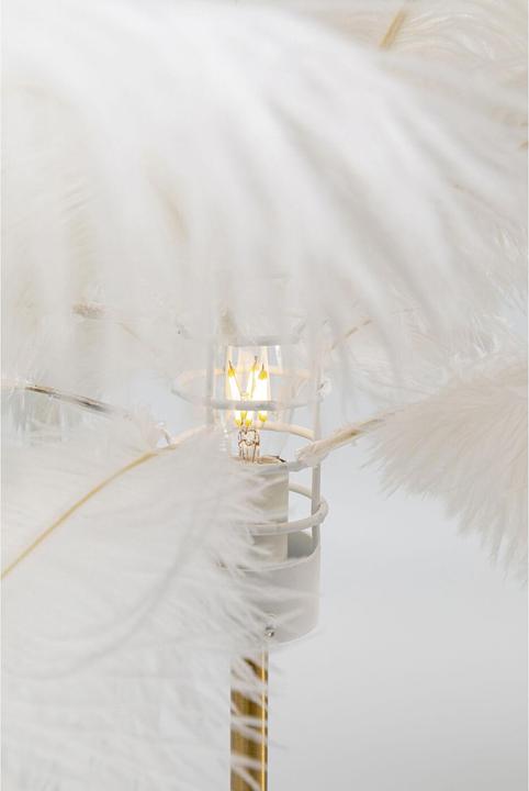 Produktbild Kare Design Tischleuchte Feather Palm Weiss 60cm (E27)