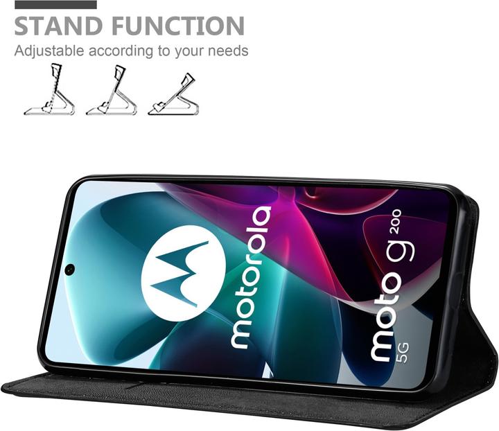 Actual product image Cadorabo Book Invis. Magnet sleeve (Motorola Moto G200 5G)