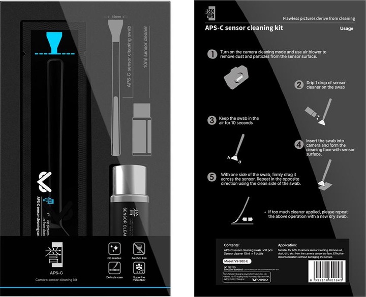 Produktbild VSGO APS C Frame Sensor Cleaning Rod Kit