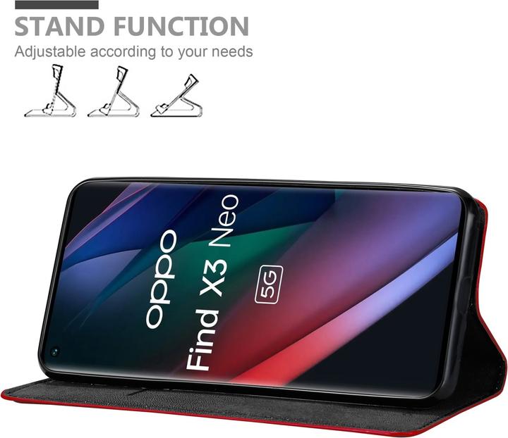 Productafbeelding Cadorabo Boek Invis. Magnetisch deksel (Oppo Find X3 Neo)