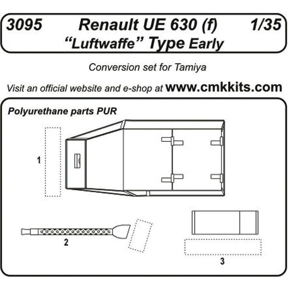 CMK Renault UE 630 (f) Luftwaffe Type Early für Tamiya Bausatz