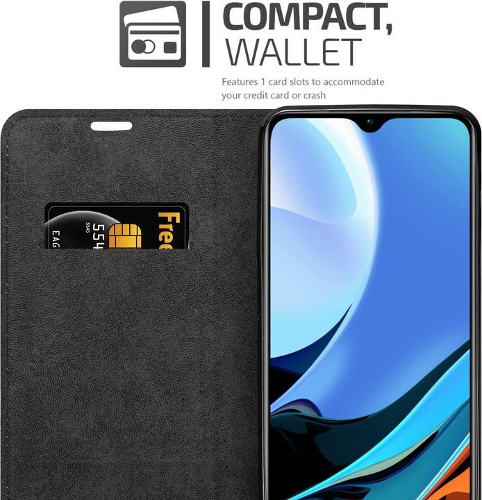 Productafbeelding Cadorabo Boek Invis. Magnetisch deksel (Xiaomi Redmi 9T, Xiaomi Poco M3)