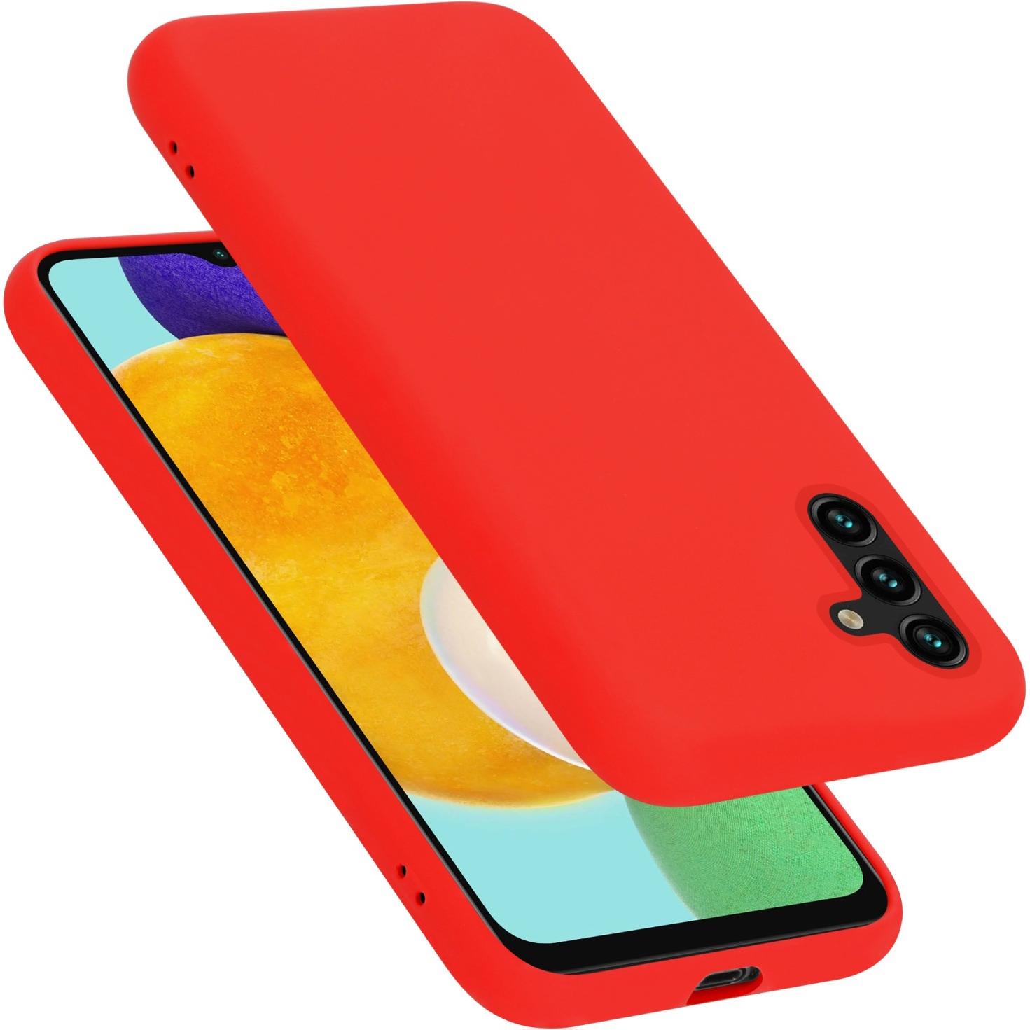 Thumbnail - Cadorabo TPU Liquid Silicone Case Hülle (Samsung Galaxy A13 5G), Smartphone Hülle, Rot