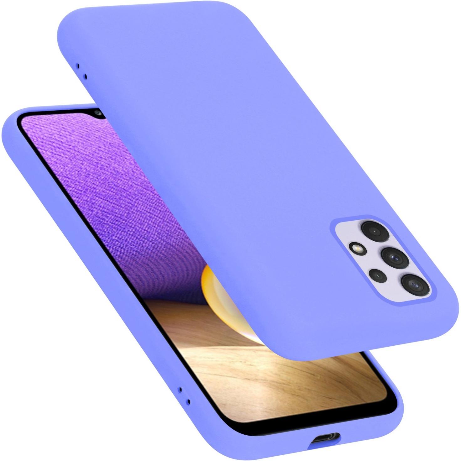 Cadorabo TPU Liquid Silicone Case Hülle (Samsung Galaxy A33 5G), Smartphone Hülle, Violett
