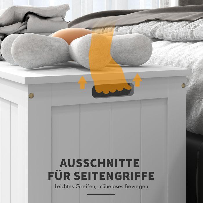 Actual product image Swisshandel24 Chest, storage box, storage box with handle, tool chest with lid, white, 81x40x46cm (40 cm, 1x)