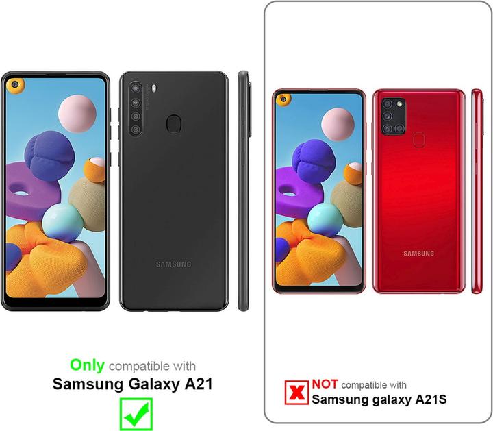 Produktbild Cadorabo Flower Book Hülle (Samsung Galaxy A21)