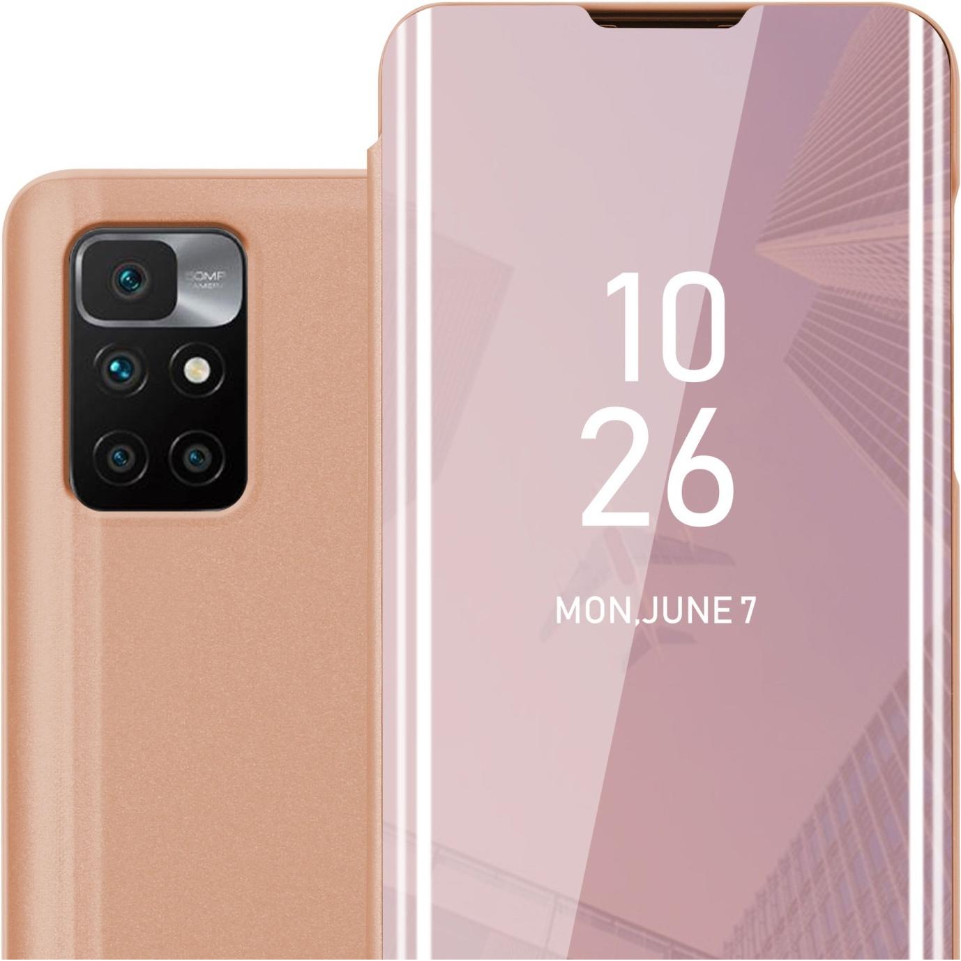 Cadorabo Smart View Spiegel (Xiaomi Redmi 10), Smartphone Hülle, Pink