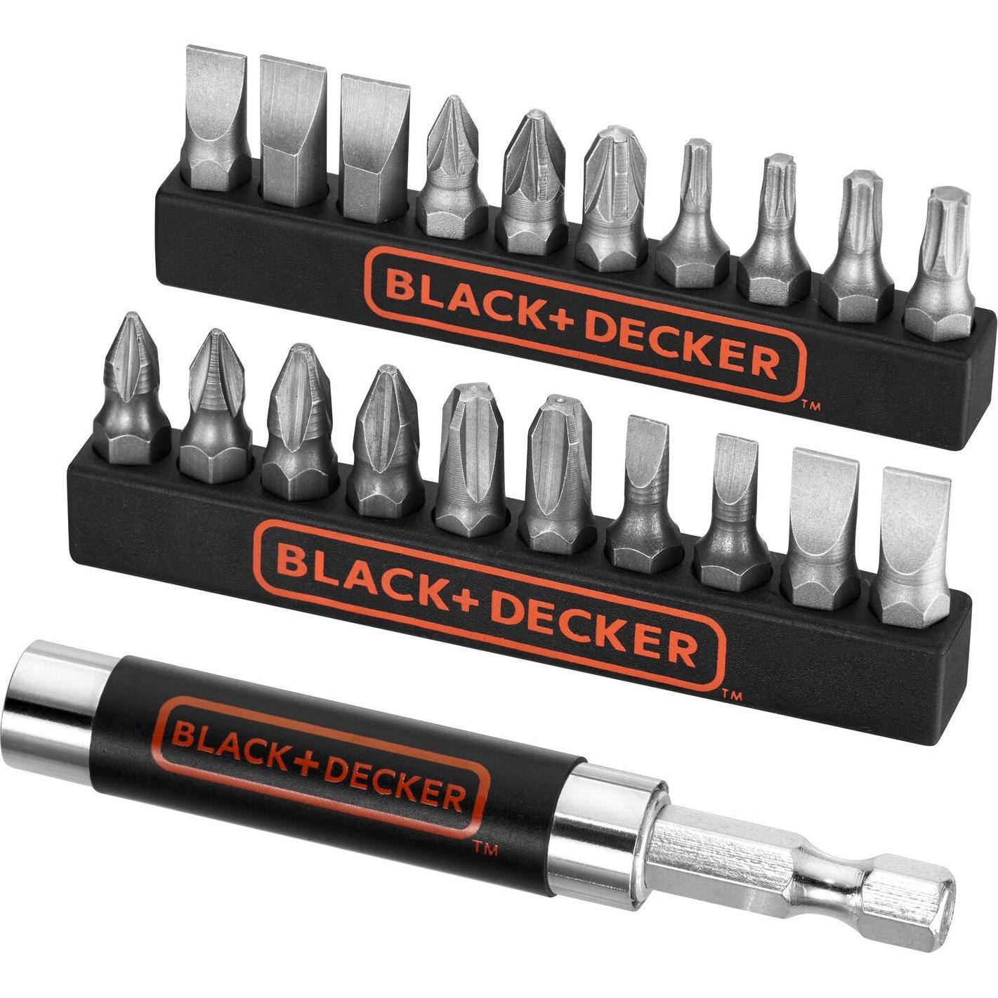 Black & Decker 20 screw.bits + magnet.drive guide - buy at Galaxus